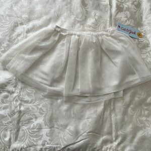 Cat & Jack Cream Tulle Skirt with Iridescent Dots